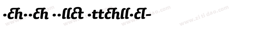 Sauna Bold Italic字体转换